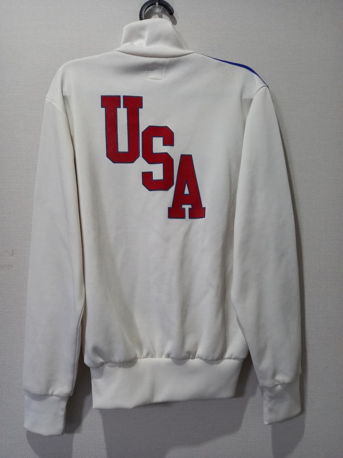 아디다스 USA 미국 화이트 여자 트랙탑 저지 져지집업 85/XS 상품이미지3