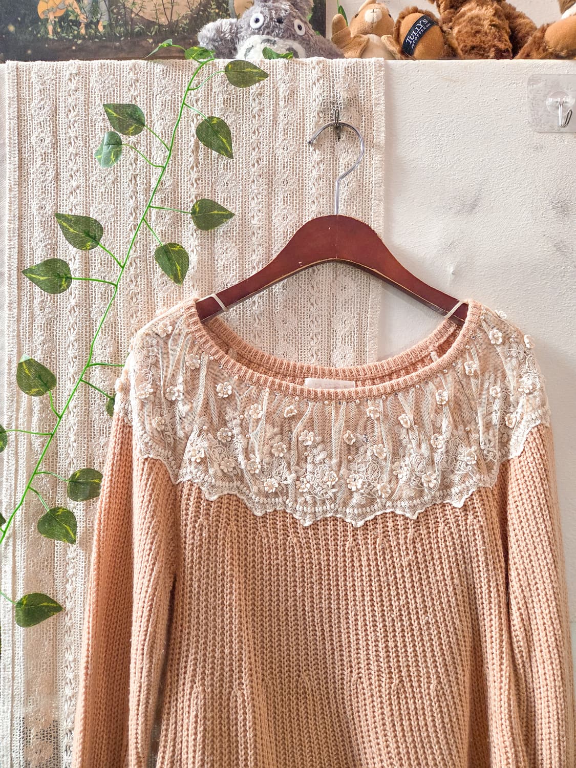 자몽 레이스 니트 상품이미지2