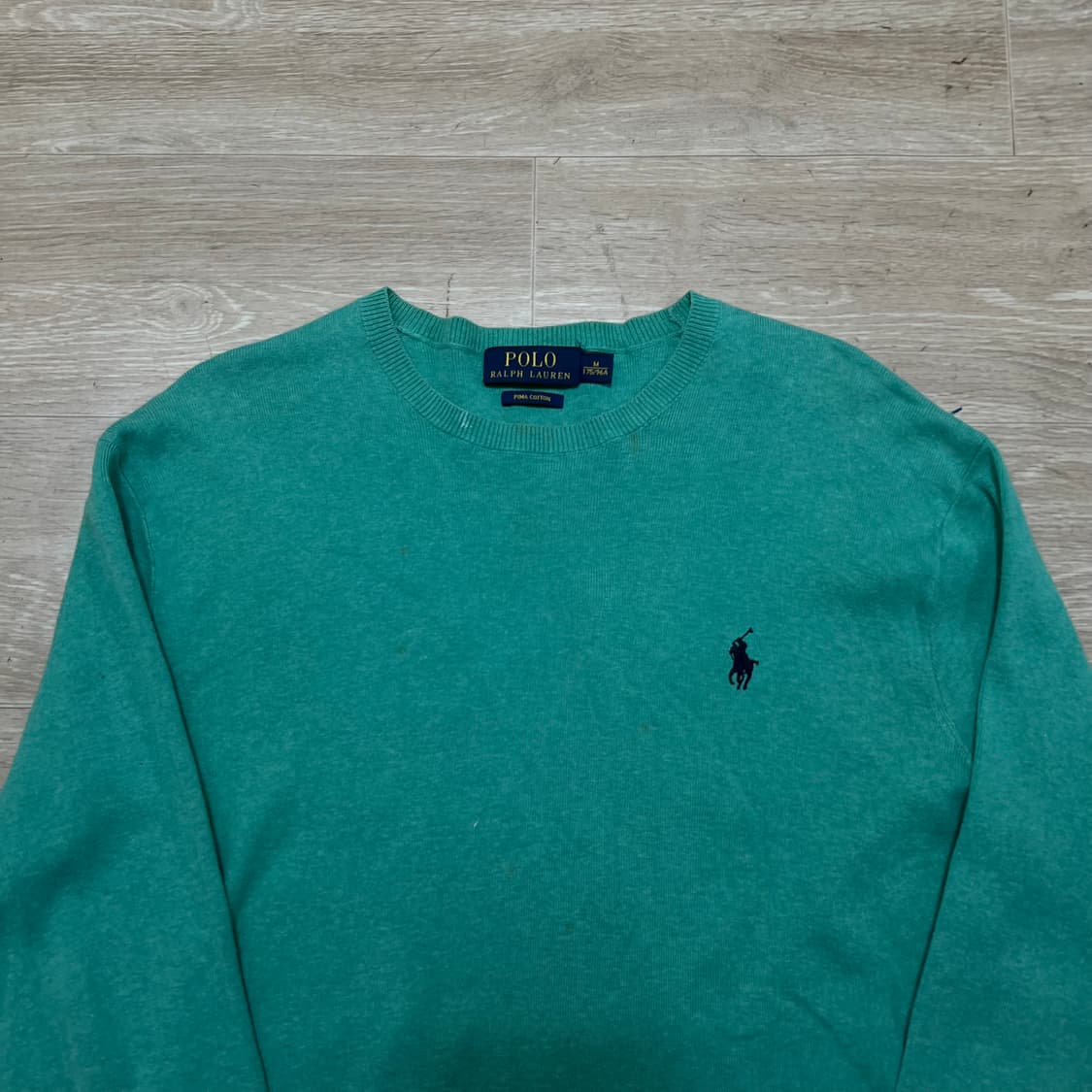 폴로 랄프로렌 피마코튼 크루넥 라운드 니트 [민트] M/95 상품이미지2