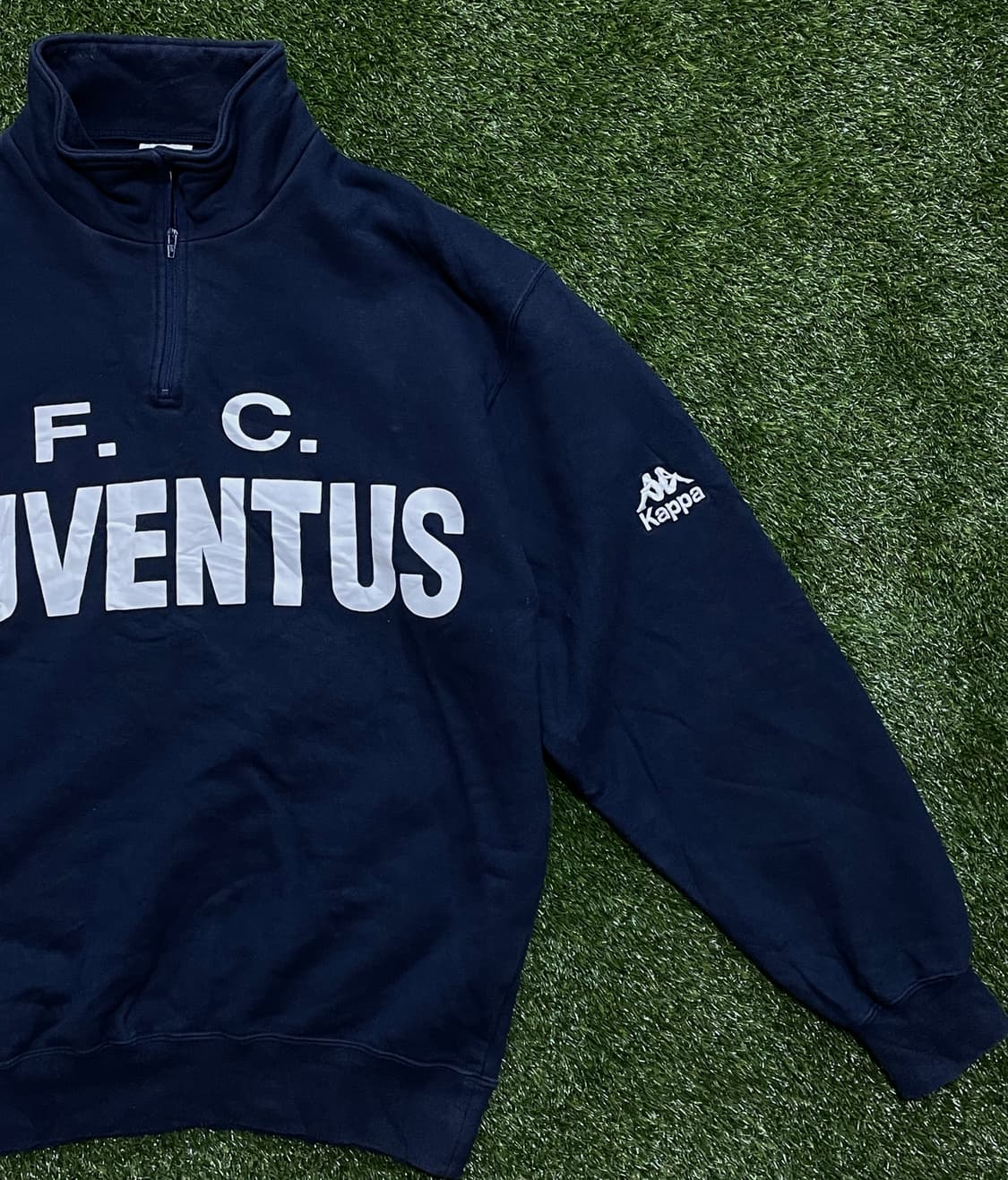 90s 유벤투스 트레니닝 유니폼 반집업 스웻셔츠  상품이미지3