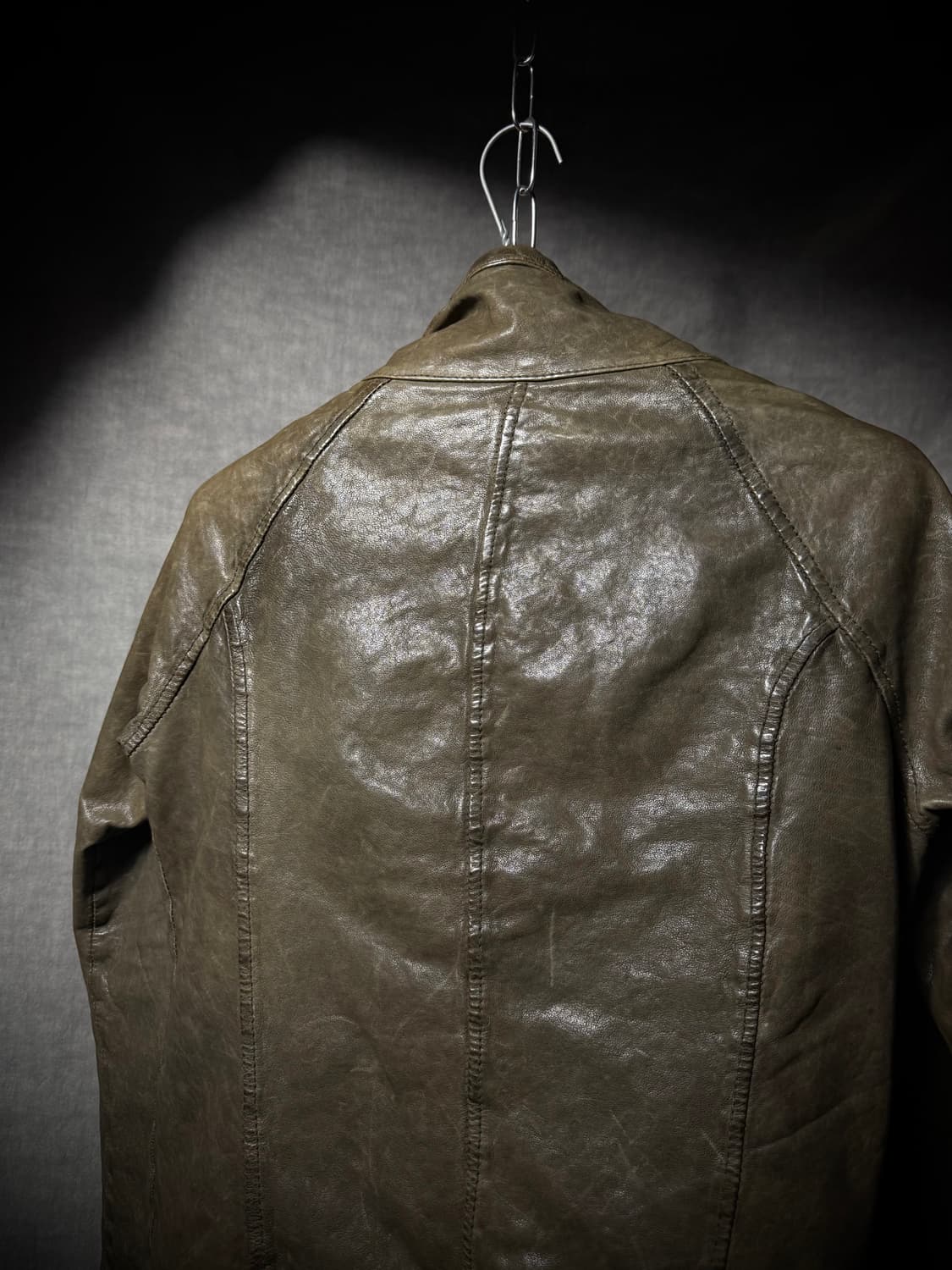 GIORGIO BRATO High Neck Leather Jacket 상품이미지9