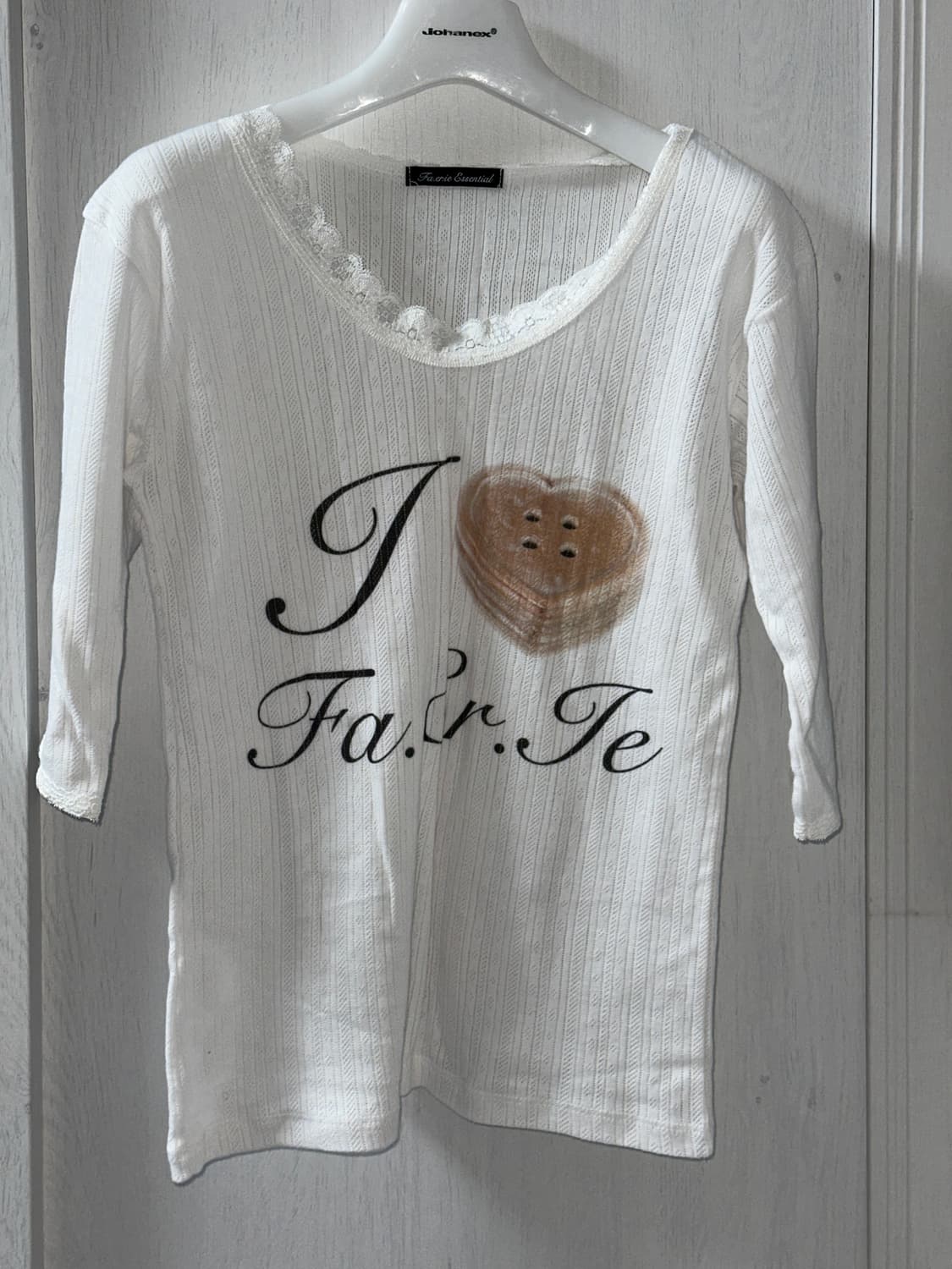 샵페어리 레이스 티셔츠 [F.E.E.S] +사진추가 상품이미지2