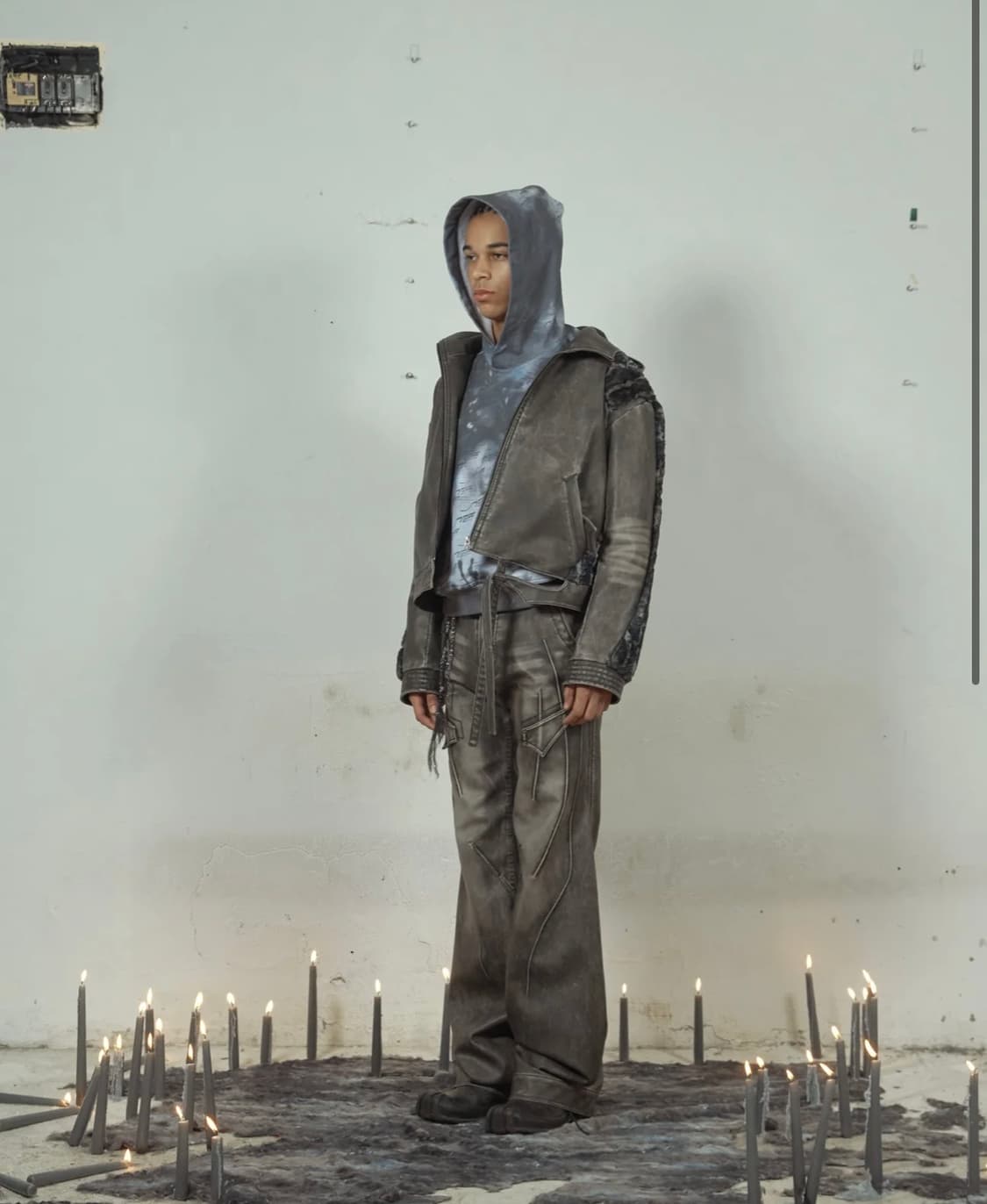 Aesynctx Swamp faux leather jacket M 상품이미지4