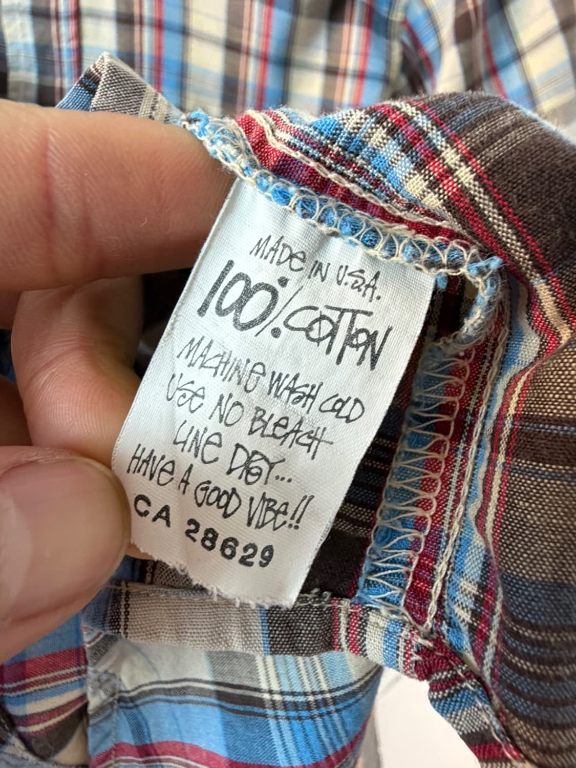 90s 스투시 체크 반팔 셔츠  상품이미지6