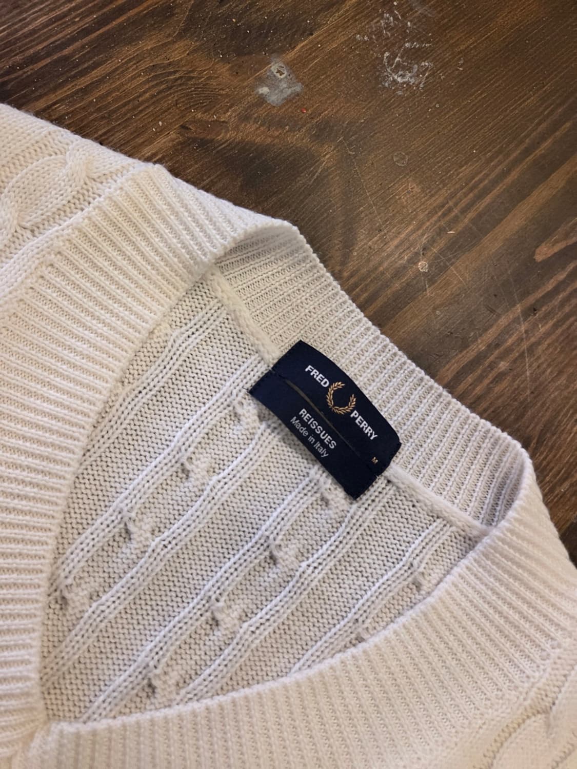 프레드 페리 케이블니트 상품이미지3