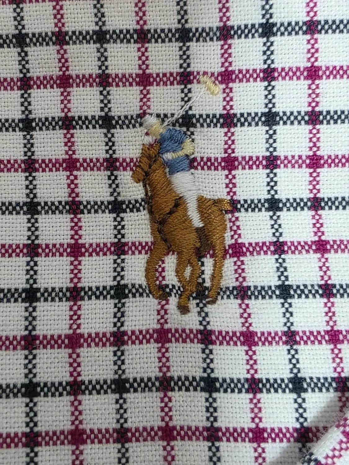 랄프로렌 여성 버튼다운 태터솔 체크 셔츠 상품이미지4