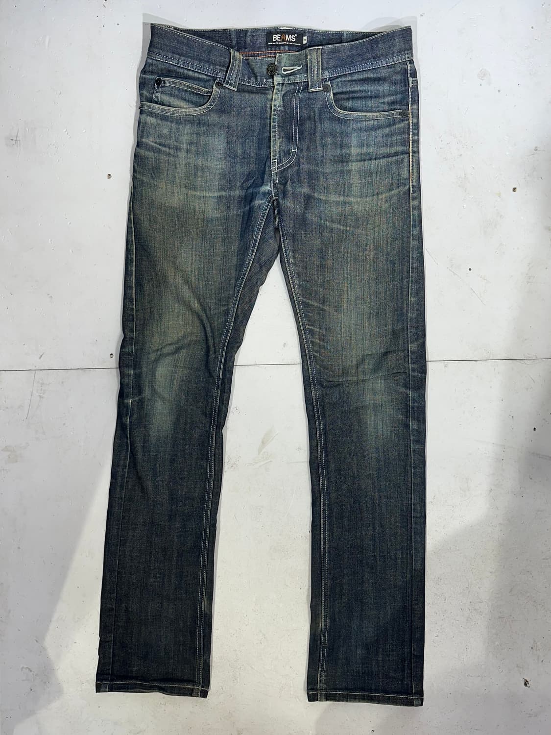 빔즈 흑청 새깅 스키니 데님 팬츠 M 상품이미지4
