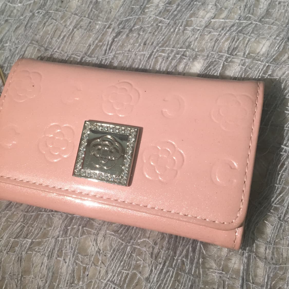 CLATHAS pink rose keyring card wallet 상품이미지3