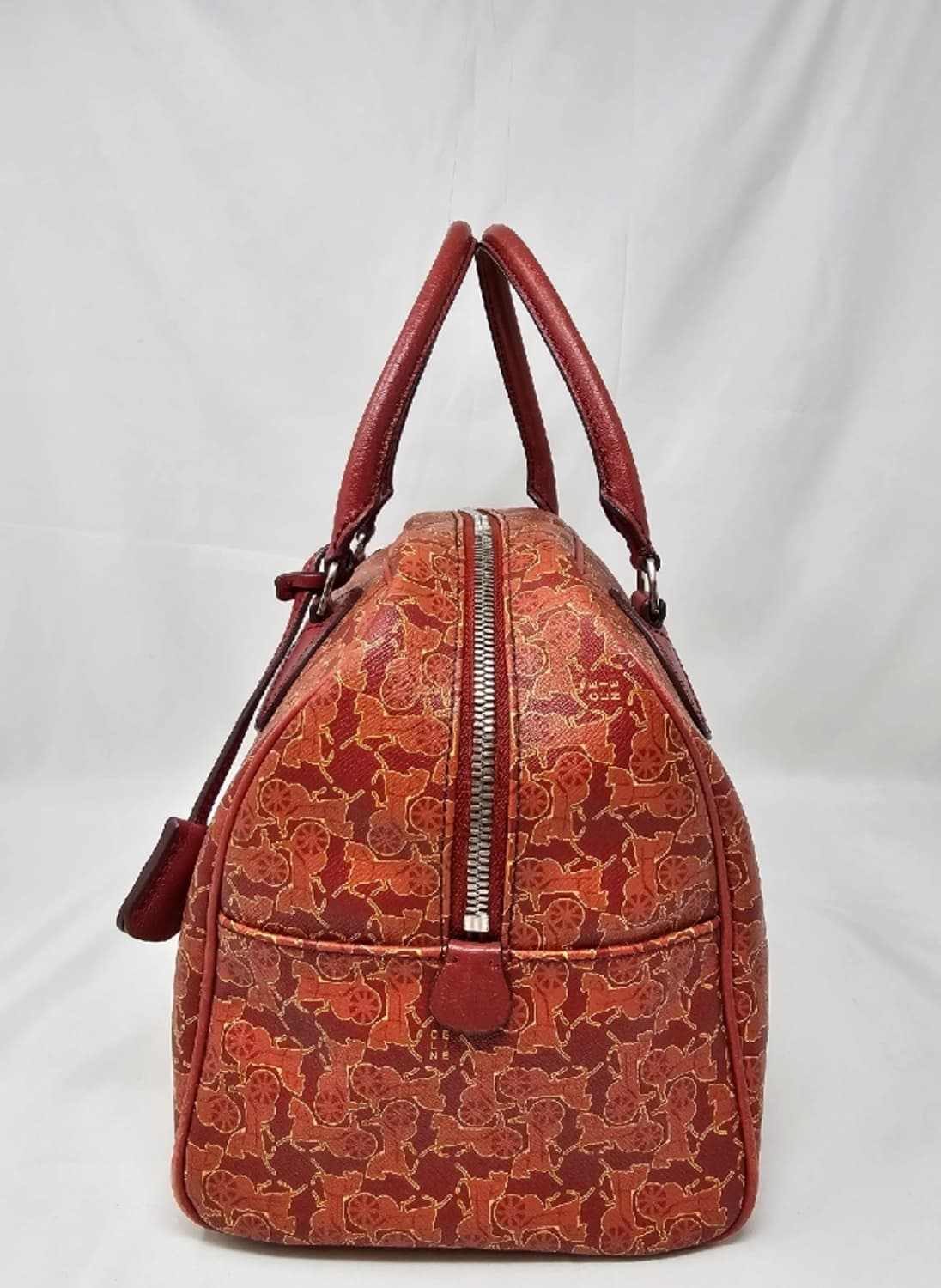 셀린느 마차 패턴 보스턴백 레드 상품이미지3