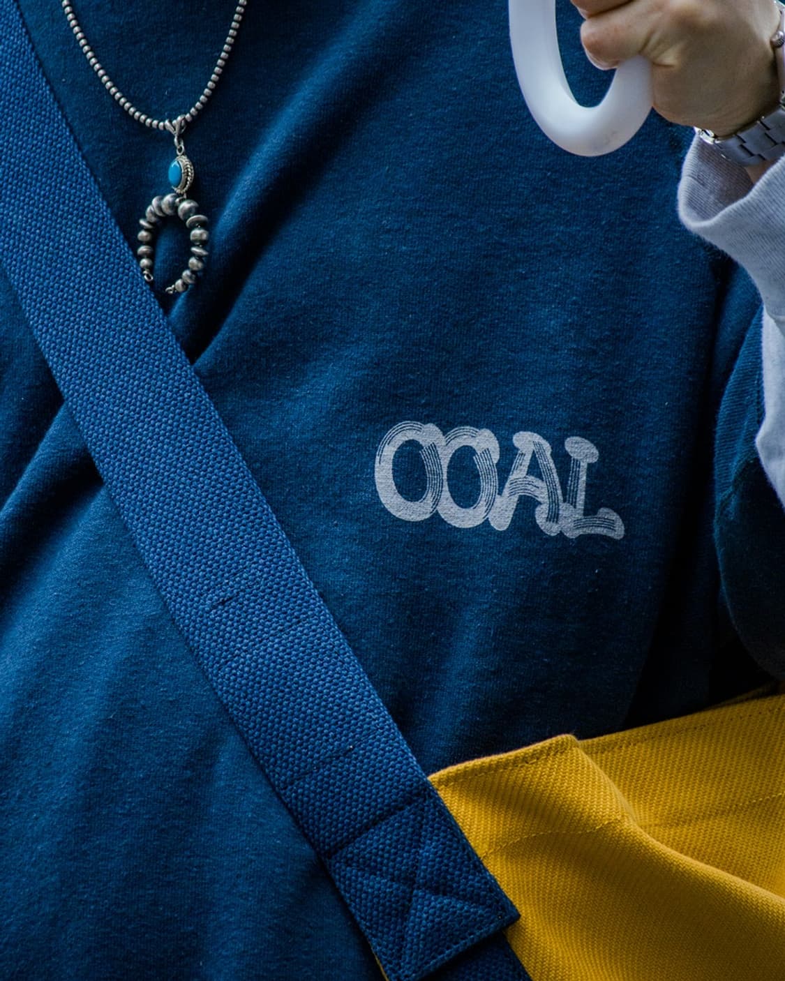 나나미카 네이비 오버사이즈 7부 스웻셔츠 상품이미지4