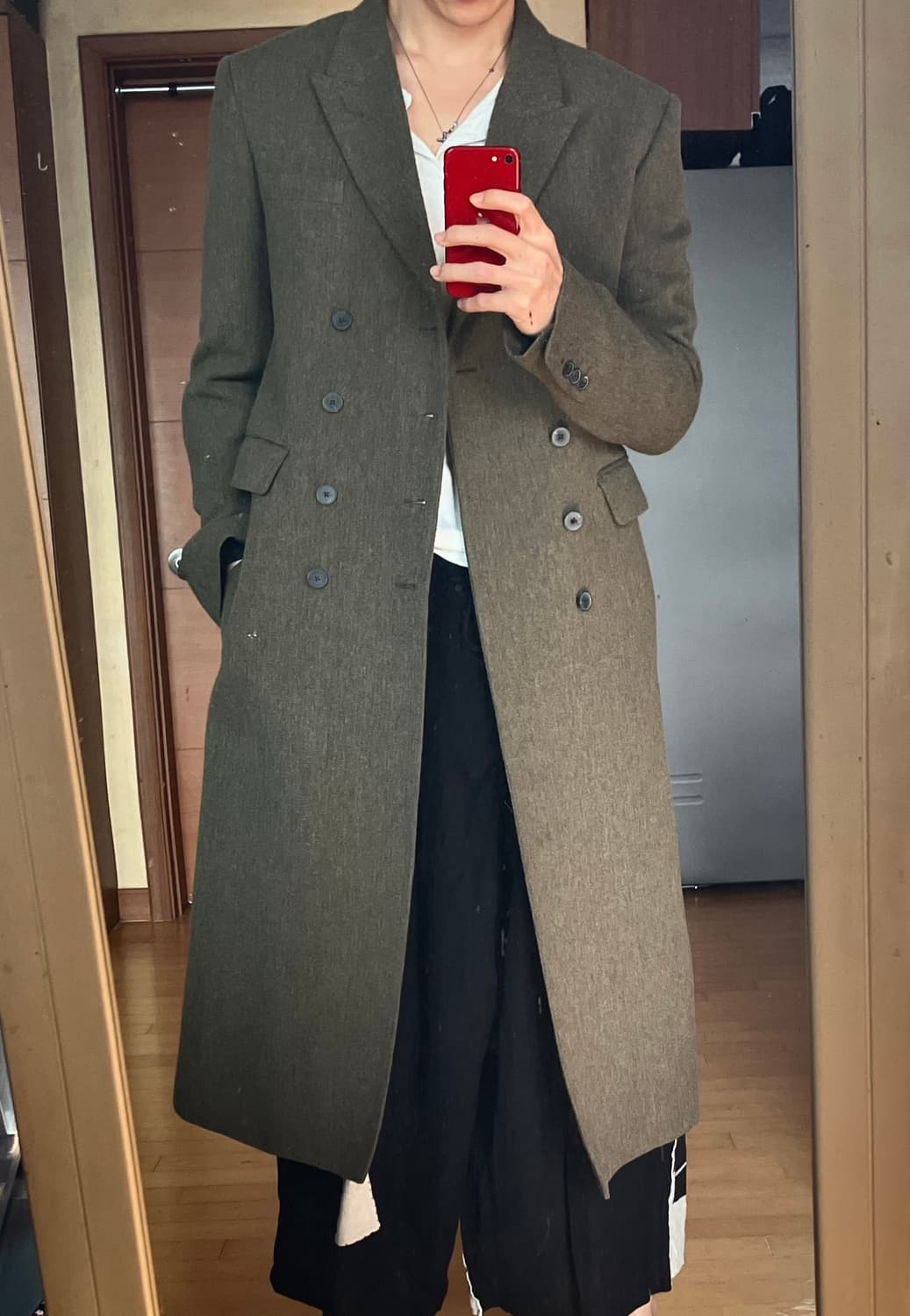 하이더아커만 트위드 롱코트 상품이미지5