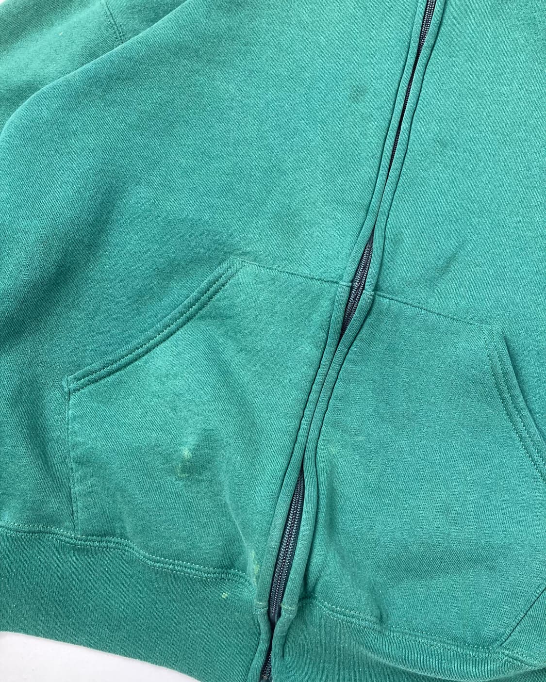 90s Russell Zip Up Hoodie (green) 상품이미지9