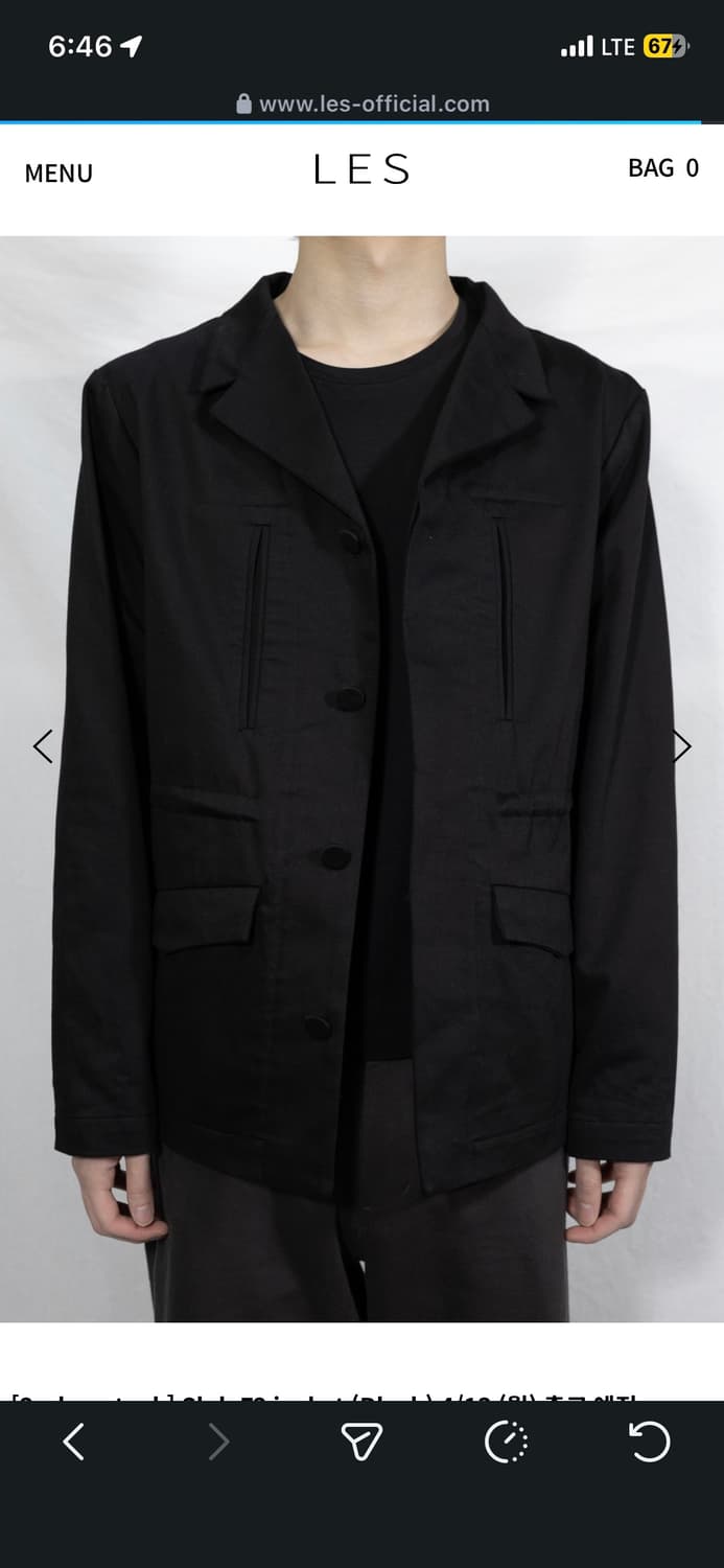 LES  Slab F2 jacket (Black) 1사이즈 상품이미지1
