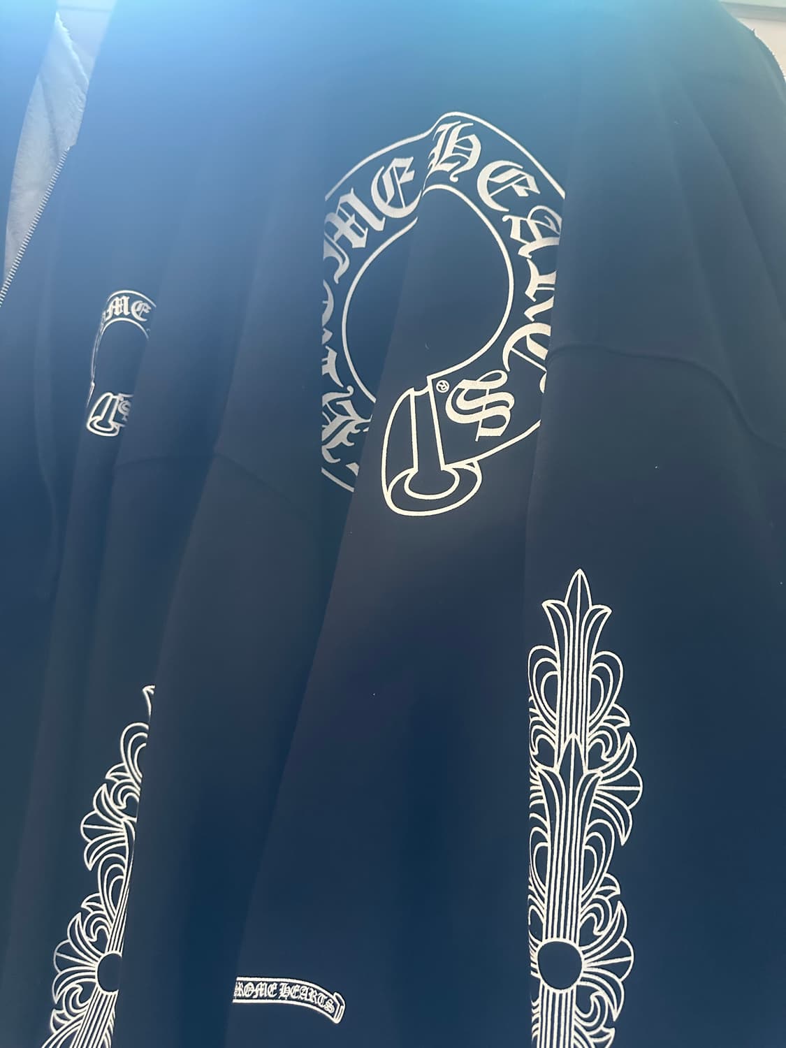 크롬하츠 홀스슈 플로랄 플리스 후드집업 L사이즈 (105) 상품이미지5