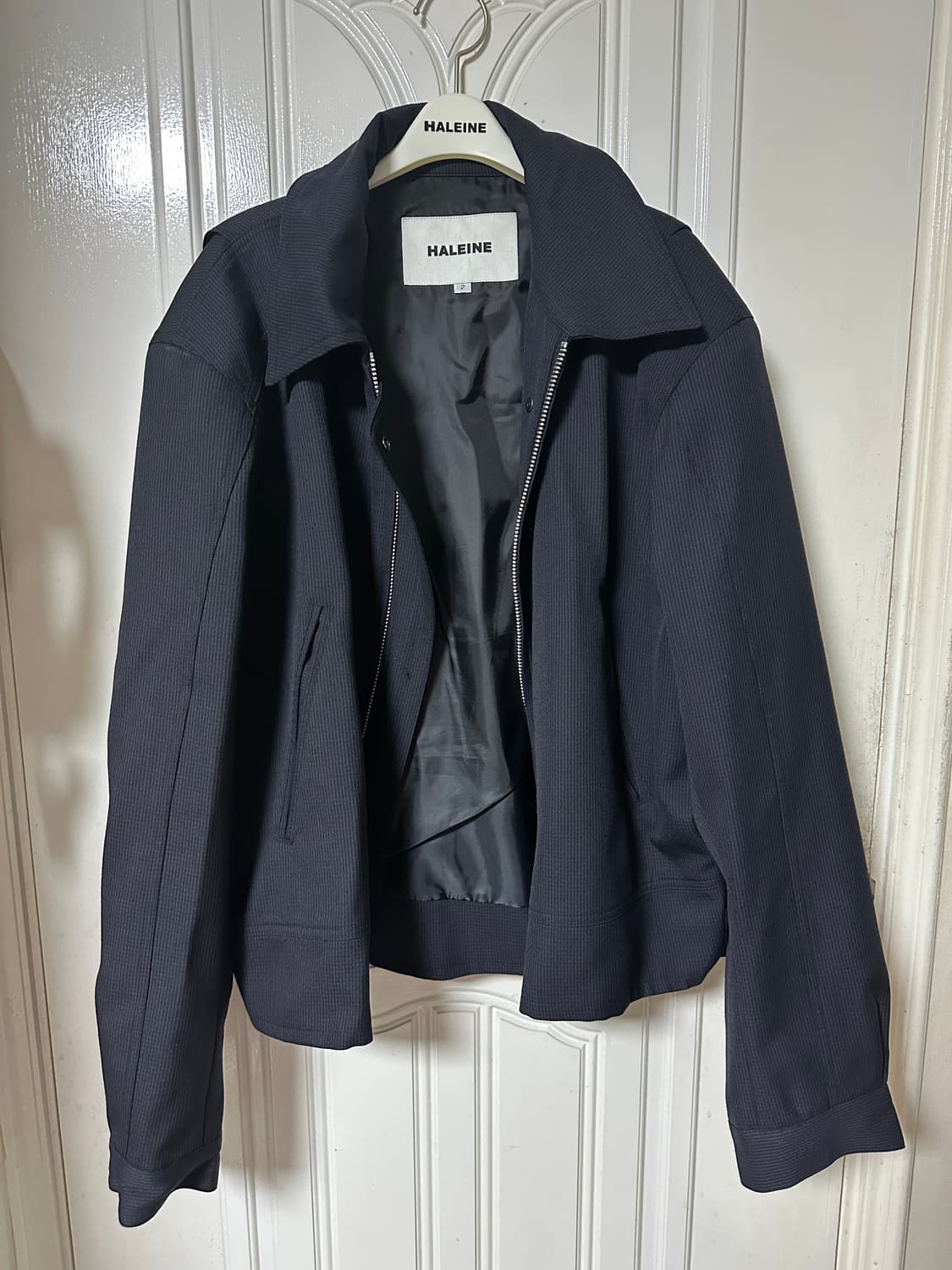 알렌느 25ss 3d 울 숏자켓 네이비 2사이즈 판매 상품이미지2