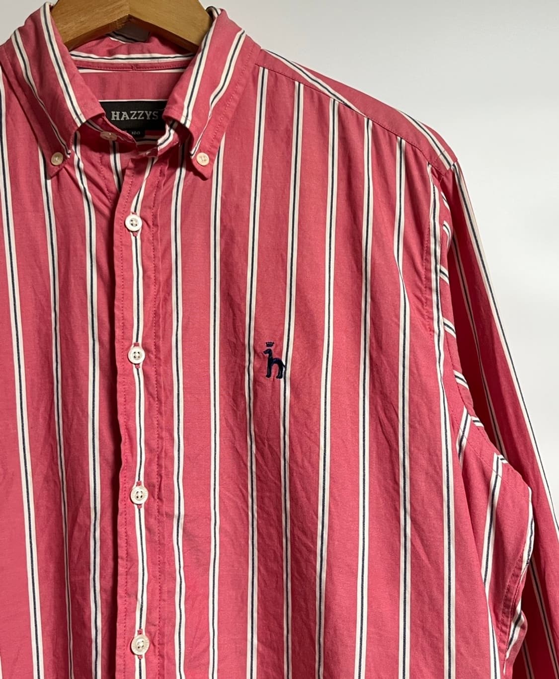 공용 헤지스 스트라이프 셔츠 남방 100 상품이미지4