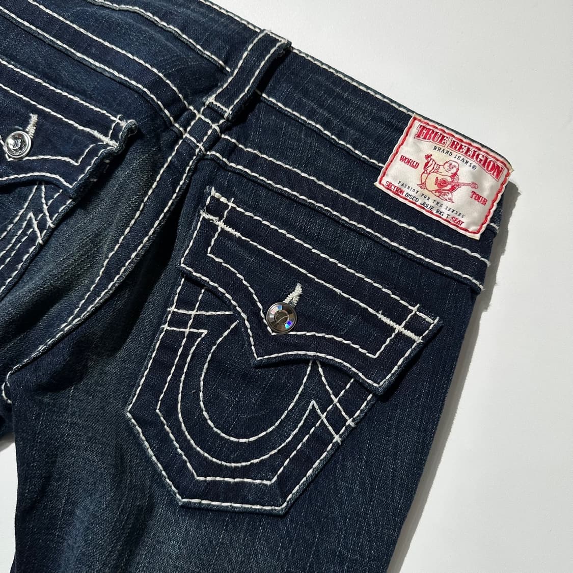 트루릴리전 스와로브스키 디스코 줄리 빅 T 데님 팬츠 상품이미지4