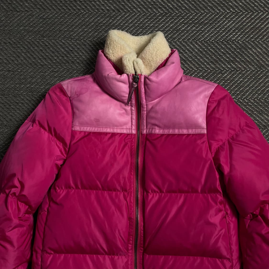 코치 우먼스 다운 푸퍼 크롭 패딩 핑크y 4709 상품이미지5