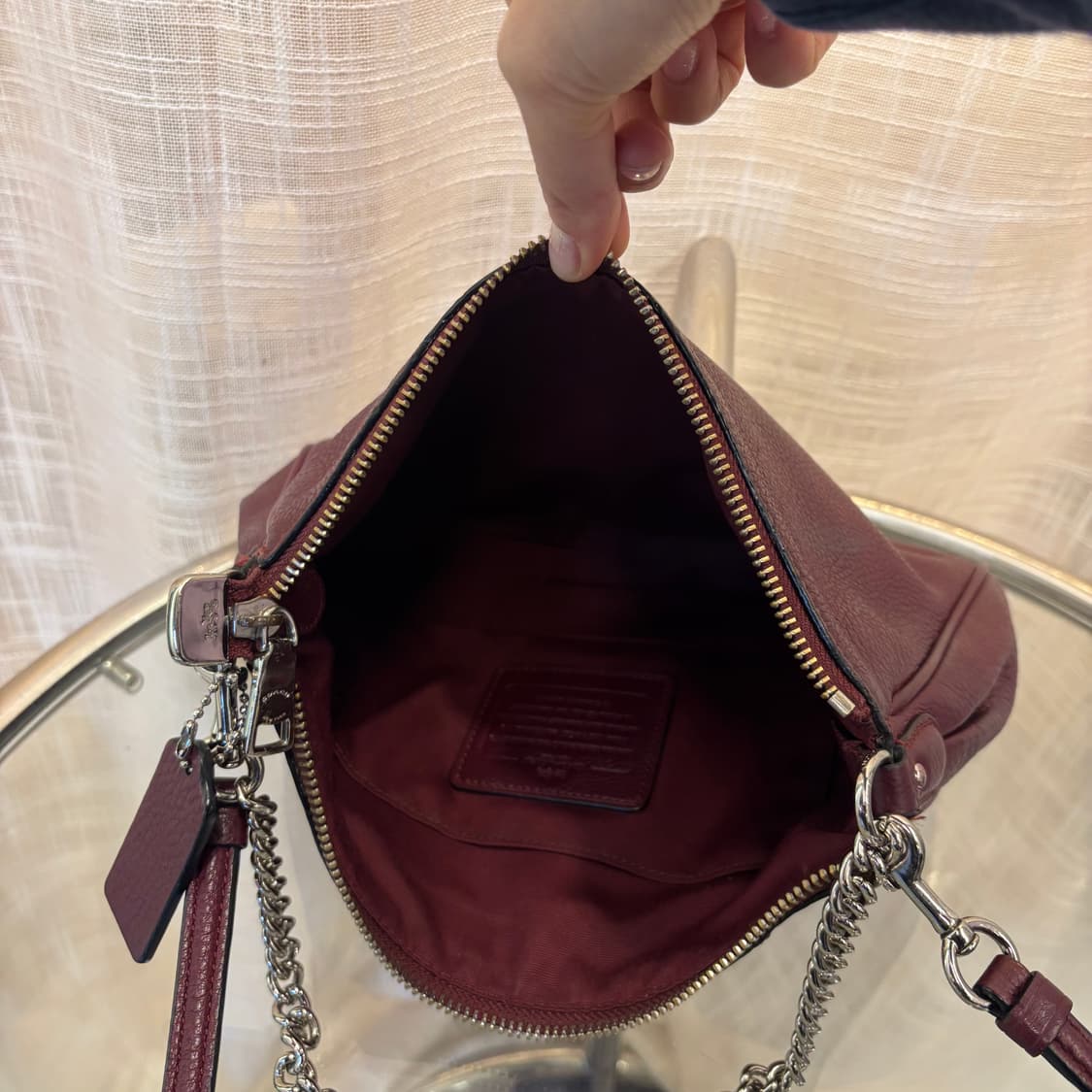 정품 코치 가죽 투웨이 크로스백     상품이미지7