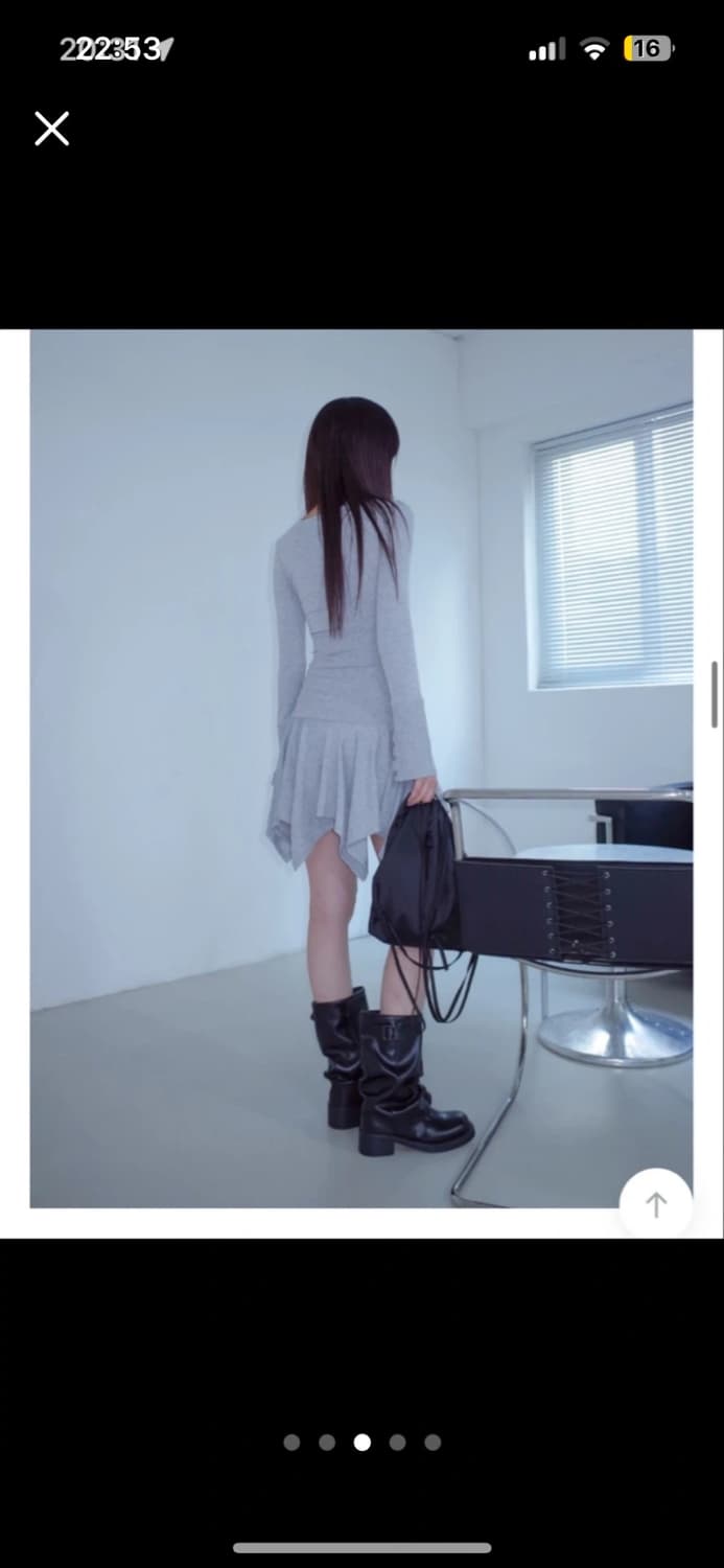 위위미유 러플 원피스 상품이미지3