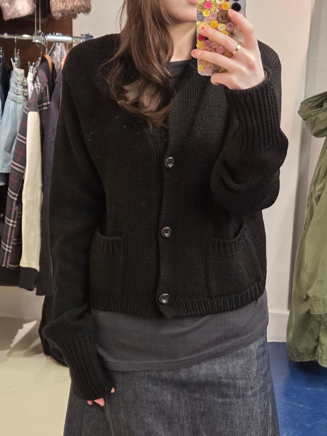 Jil Sander 질샌더 블랙 가디건 상품이미지2