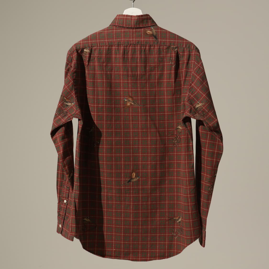 폴로 랄프로렌 꿩 프린팅 체크 셔츠 상품이미지3