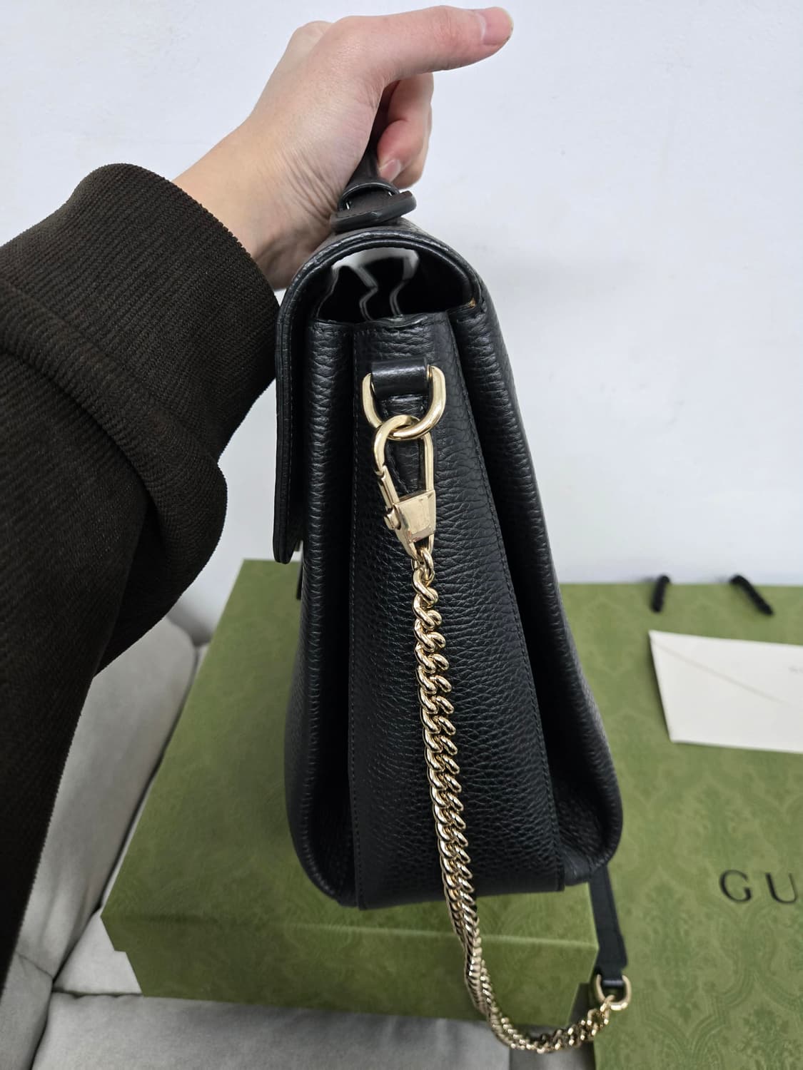 [보증서 정품] 구찌 인터로킹 탑핸들백 상품이미지4