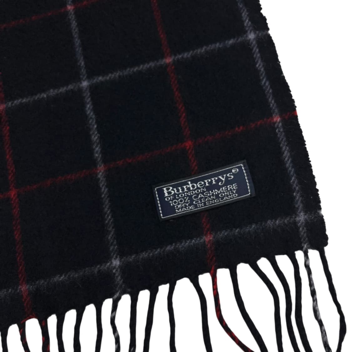 버버리 캐시미어 네이비 머플러 상품이미지5