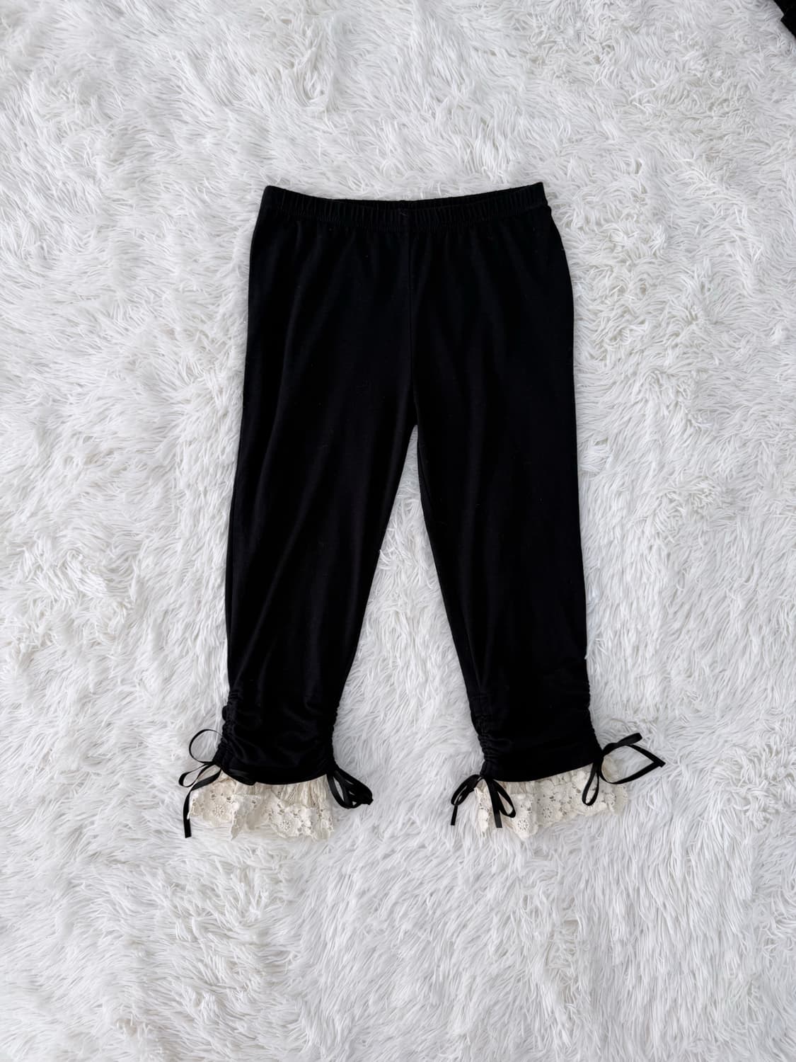 레이스 카프리 레깅스 상품이미지1