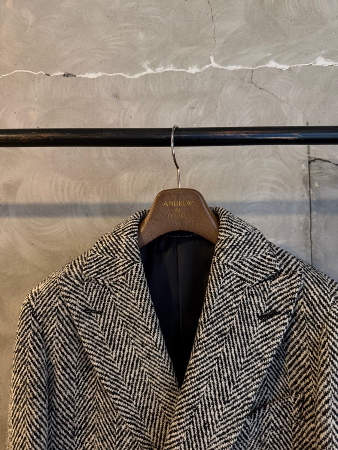 맨온더분 도네갈 트위드 더블 브레스티드 코트 100 상품이미지8