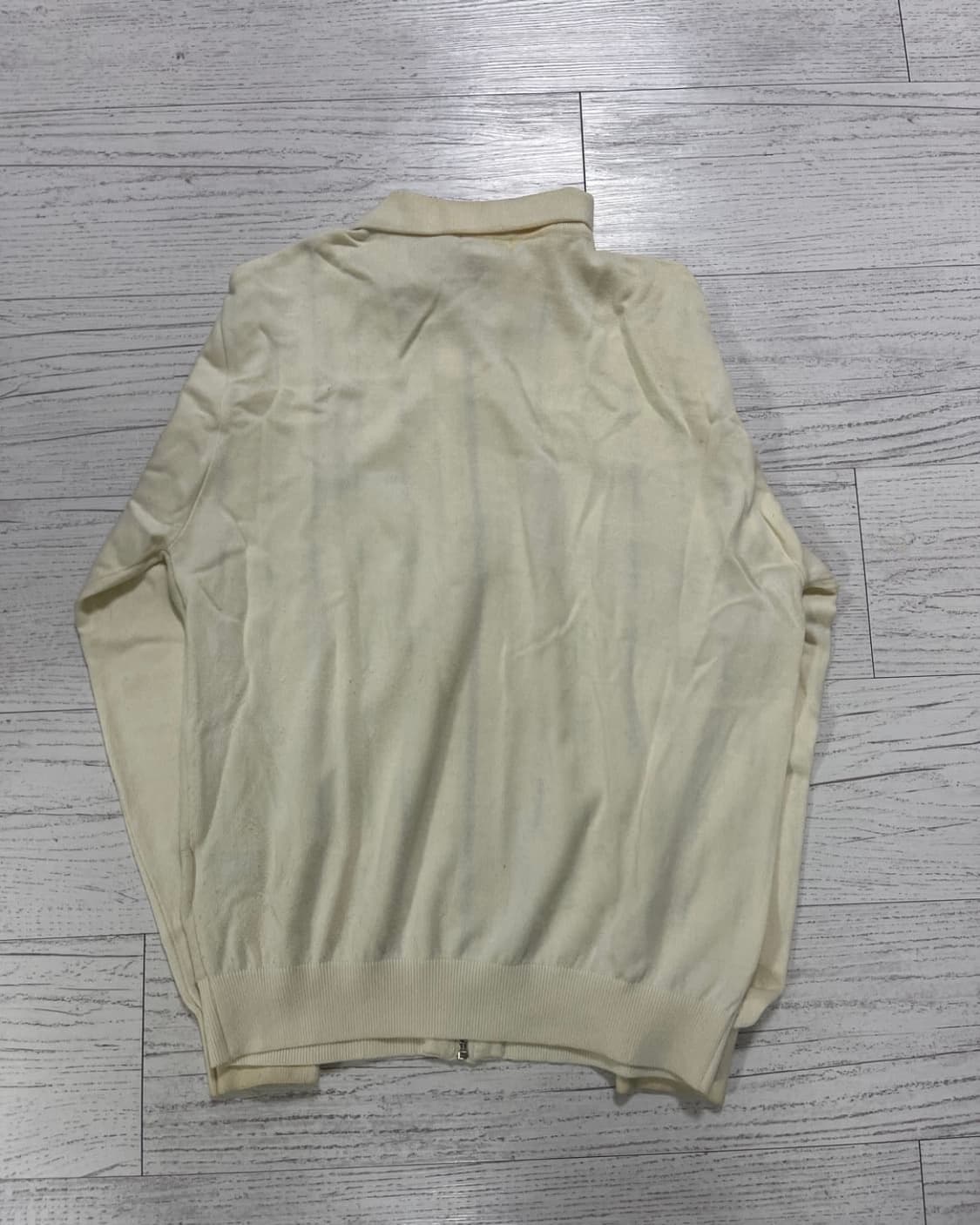 디스이즈네버댓 T로고 집업 폴로 아이보리 상품이미지2