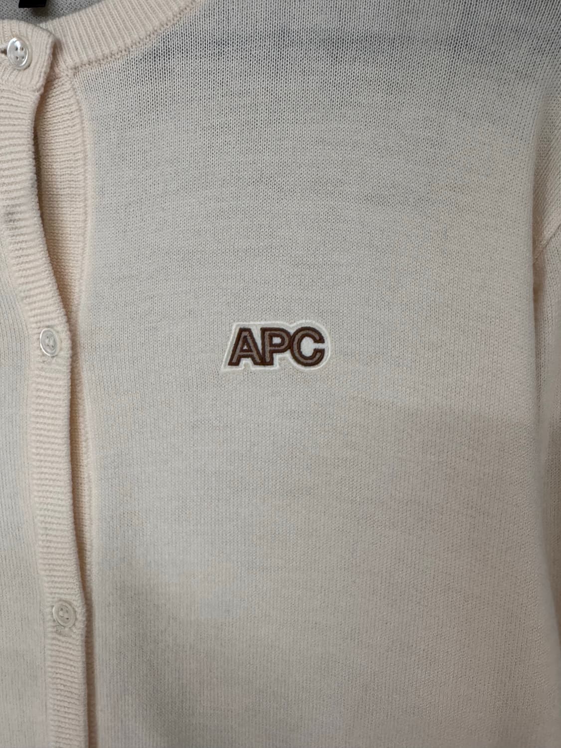 A.P.C 아페쎄 캐시미어 아이보리 가디건  상품이미지3