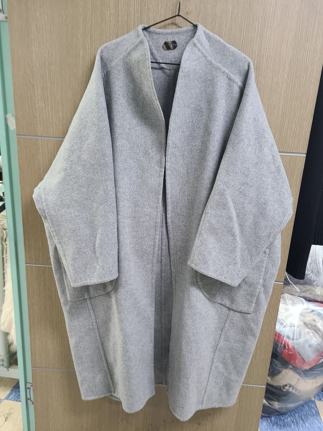 시스템 오버핏 울 캐시미어 코트 상품이미지1