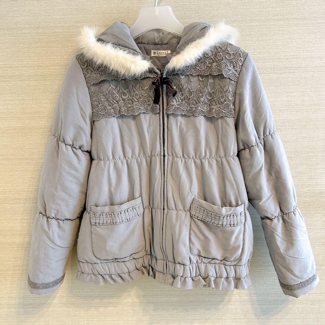 엑시즈팜 솜사탕 패딩 리즈리사 히메갸루 라떼갸루 모리걸 빈티지 상품이미지1