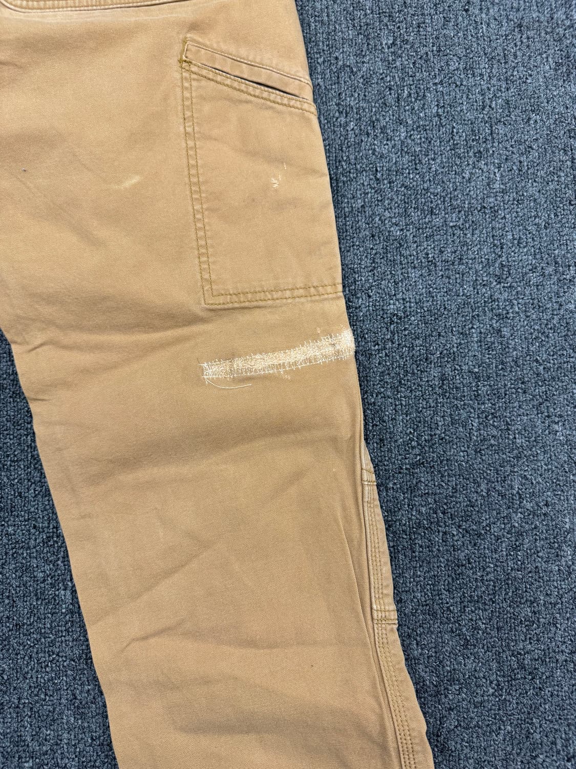 33)칼하트 빈티지 베이지 더블니 워크팬츠 상품이미지9