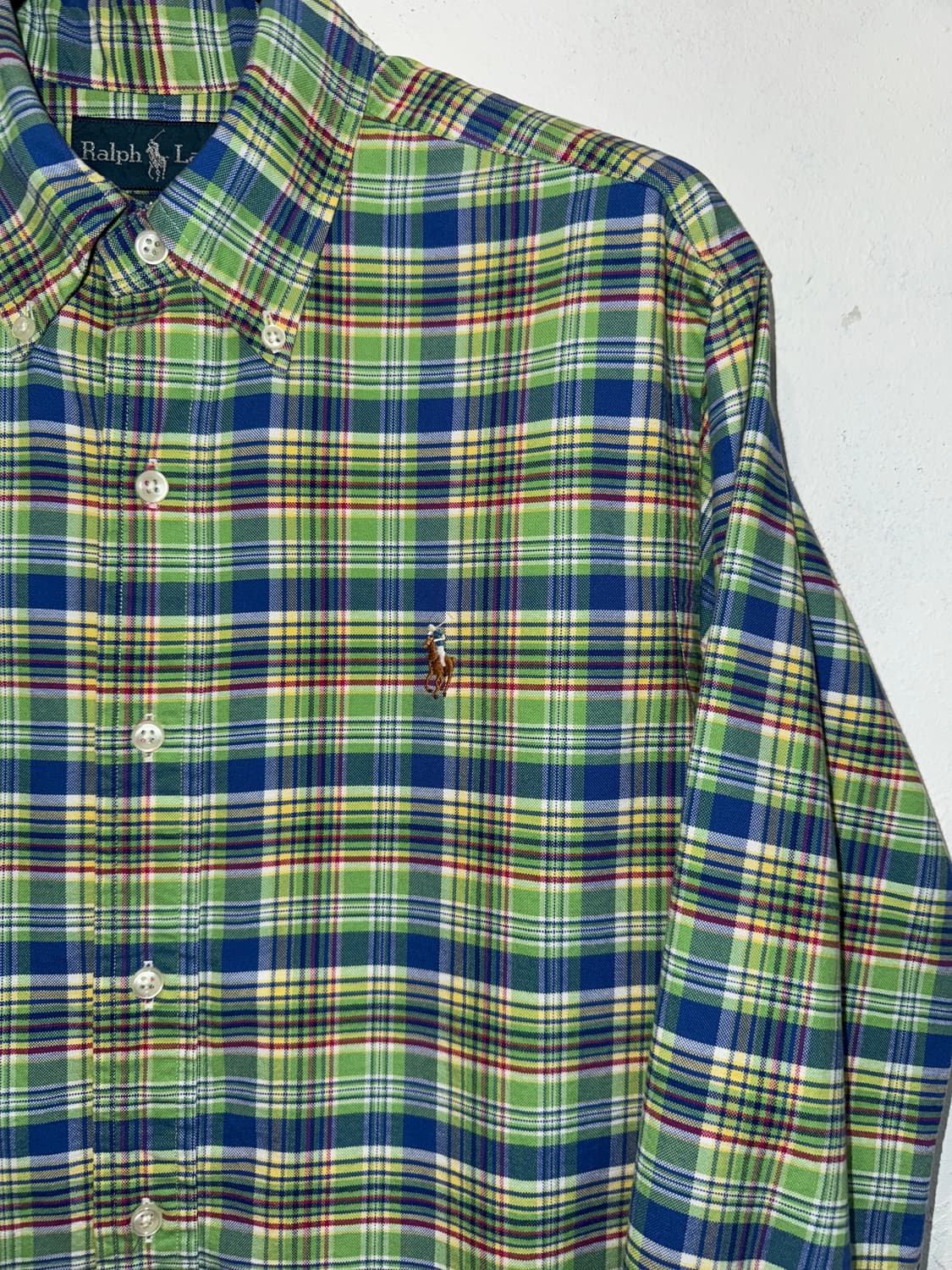 POLO color mix check shirt 상품이미지4