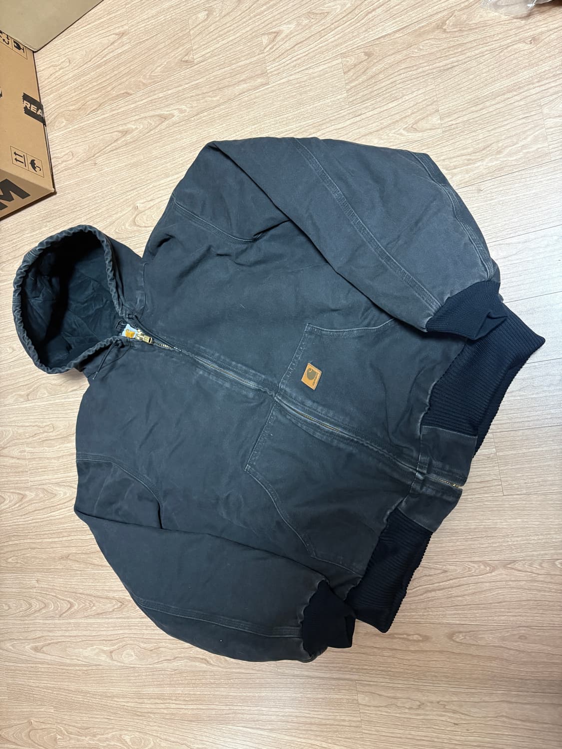 [L-Tall] 칼하트 빈티지 엑티브 자켓 j130 blk 상품이미지1