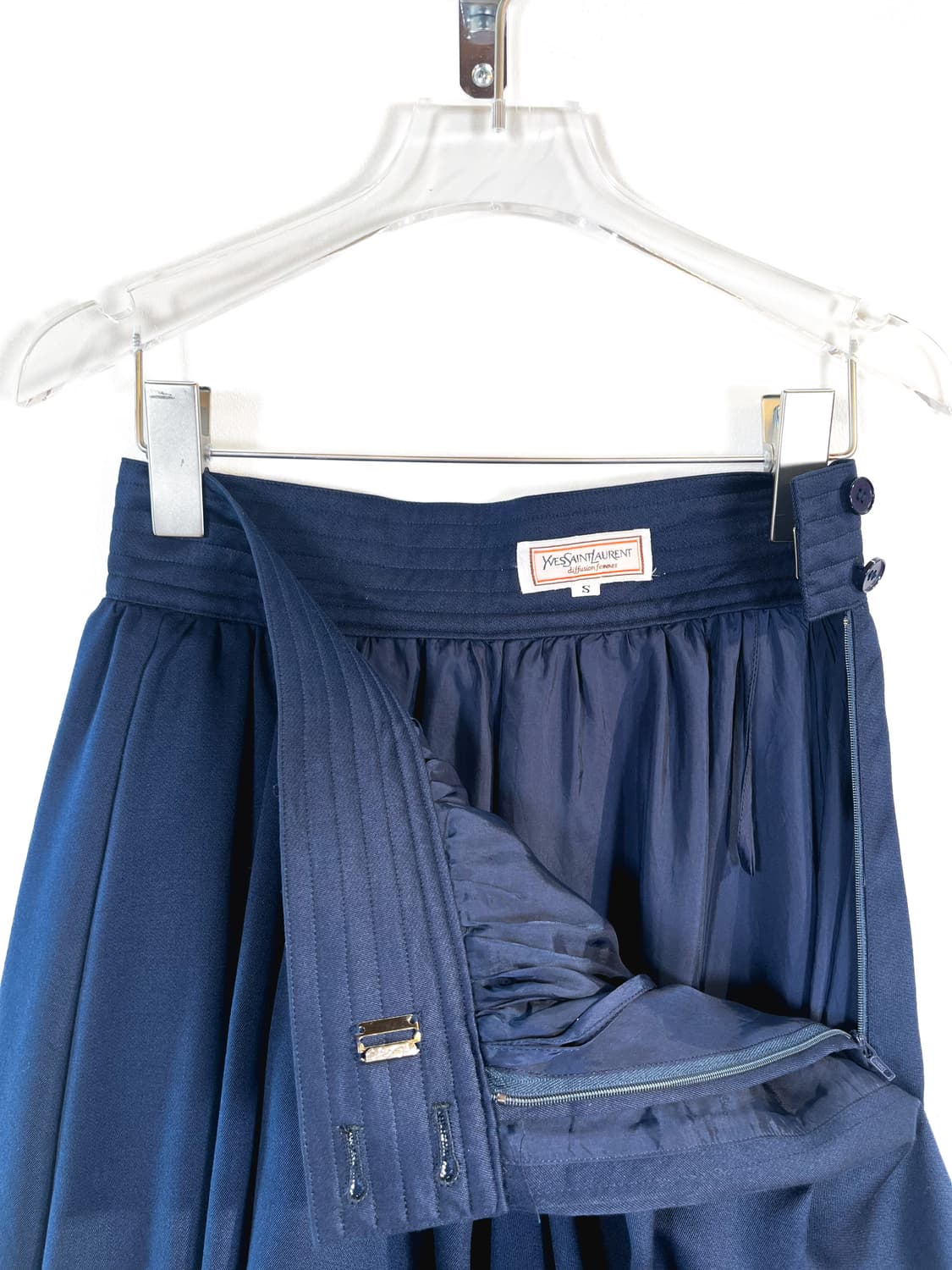 입생로랑 코튼 울 스커트 상품이미지5