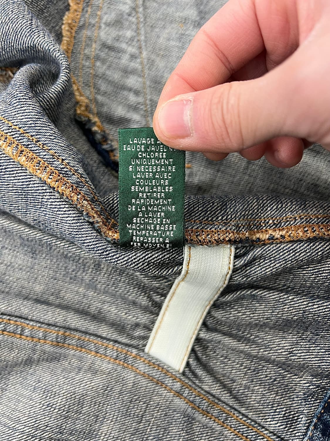 로렌 진스 싱글 포켓 데님 집업 자켓 상품이미지10