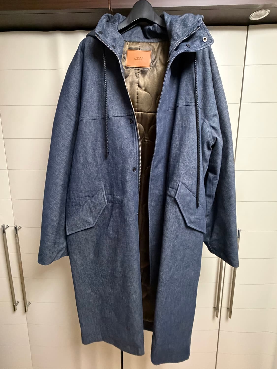 질스튜어트뉴욕 데님 오버사이즈 코트 M 상품이미지2