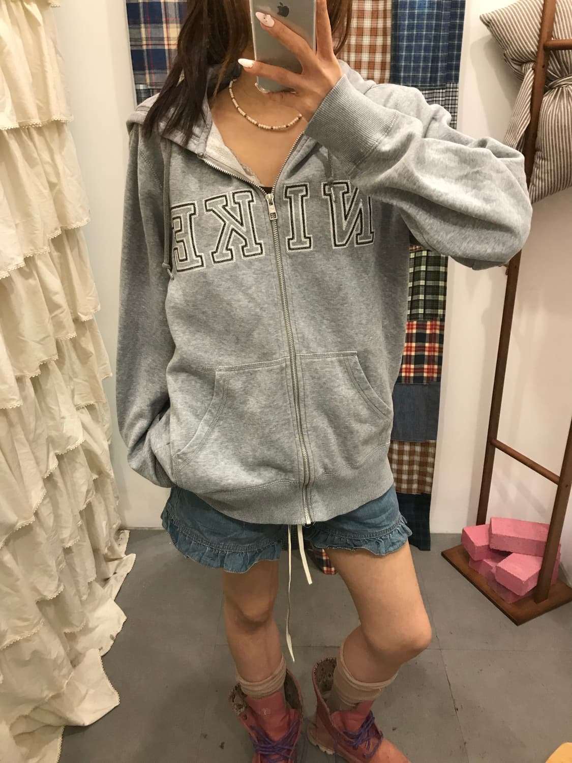 나이키 로고 후드집업 상품이미지1