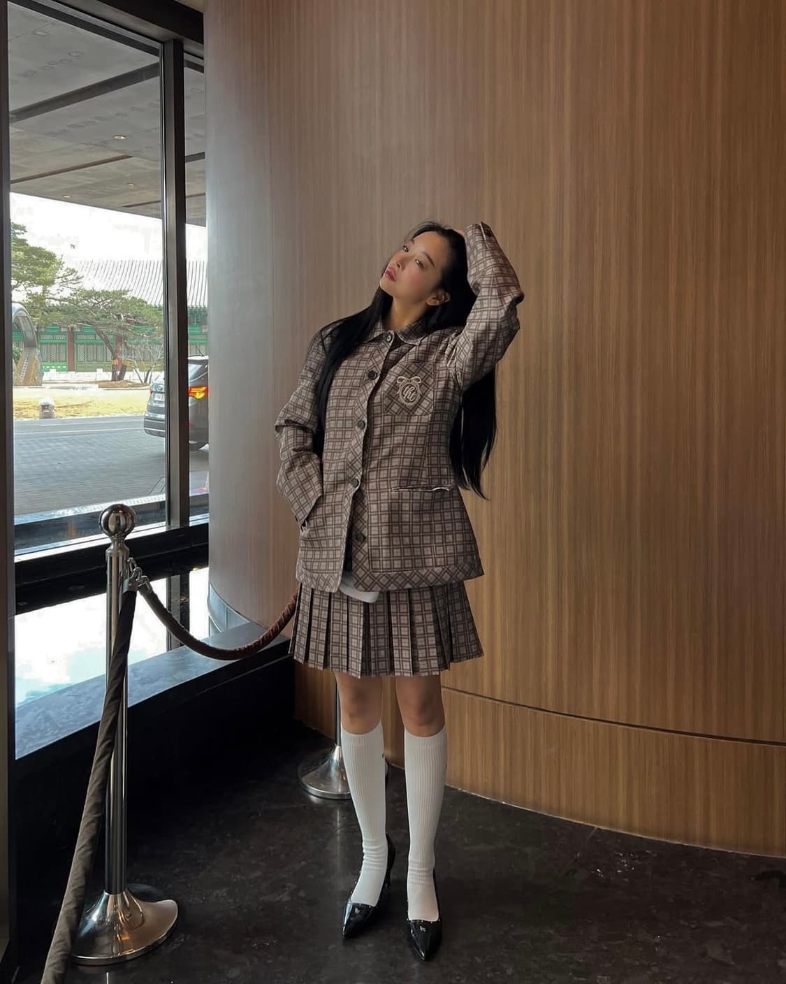 쓰리타임즈 tht prim 자켓 조끼 스커트 머리띠 세트 상품이미지6