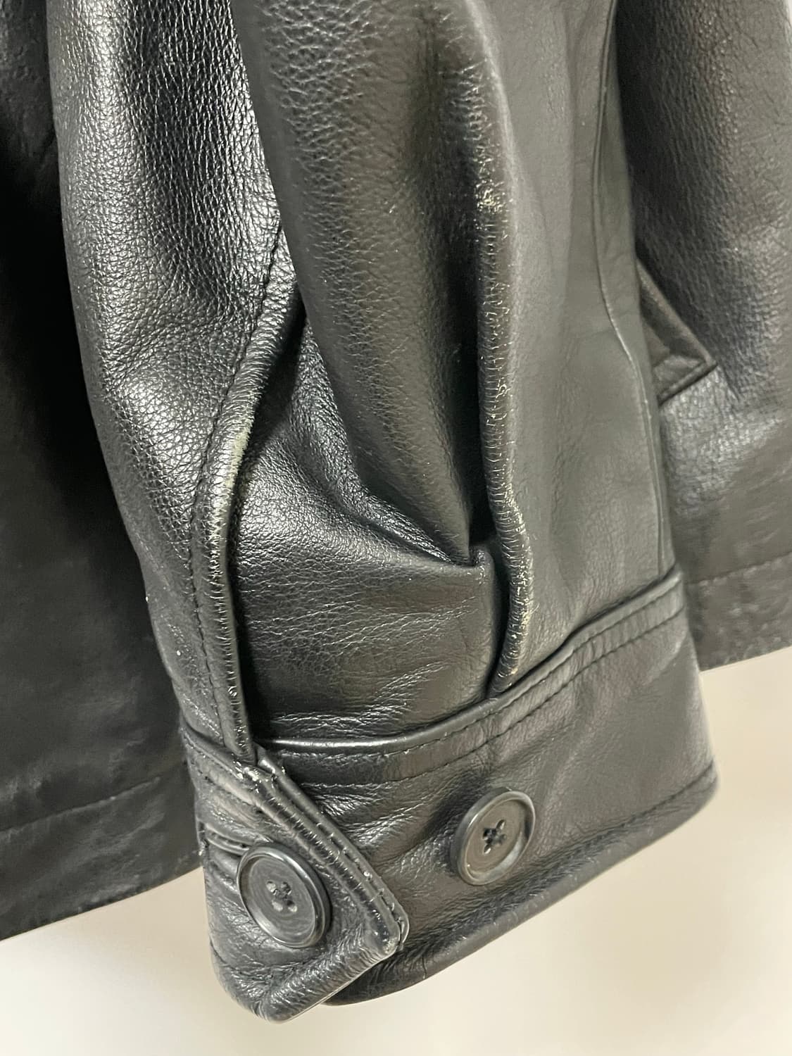 [D.O Archives] 90s 올드갭 레더 싱글 라이더자켓 블랙(L) 상품이미지5