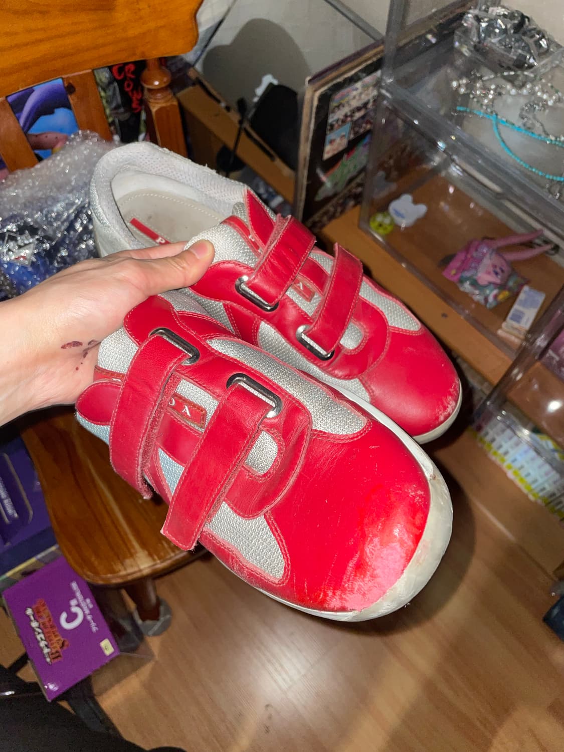 프라다 아메리카컵 벨크로 레드 상품이미지1