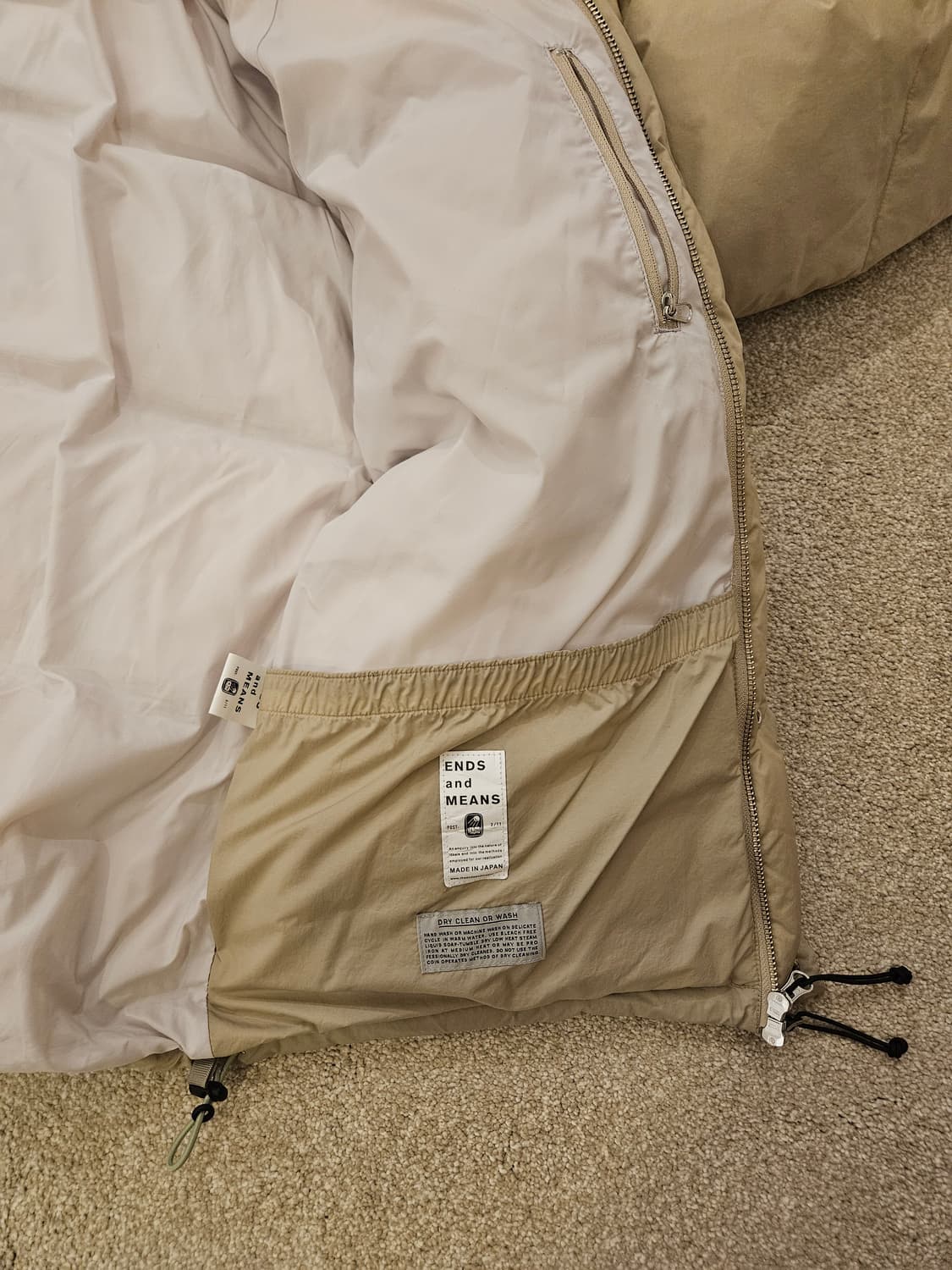 앤즈앤드민즈 ENDS and MEANS 다운자켓 L사이즈 상품이미지4