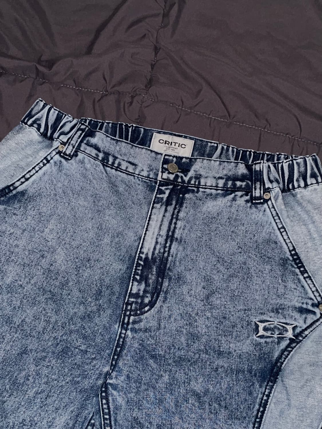 크리틱 절개 데님팬츠 상품이미지2