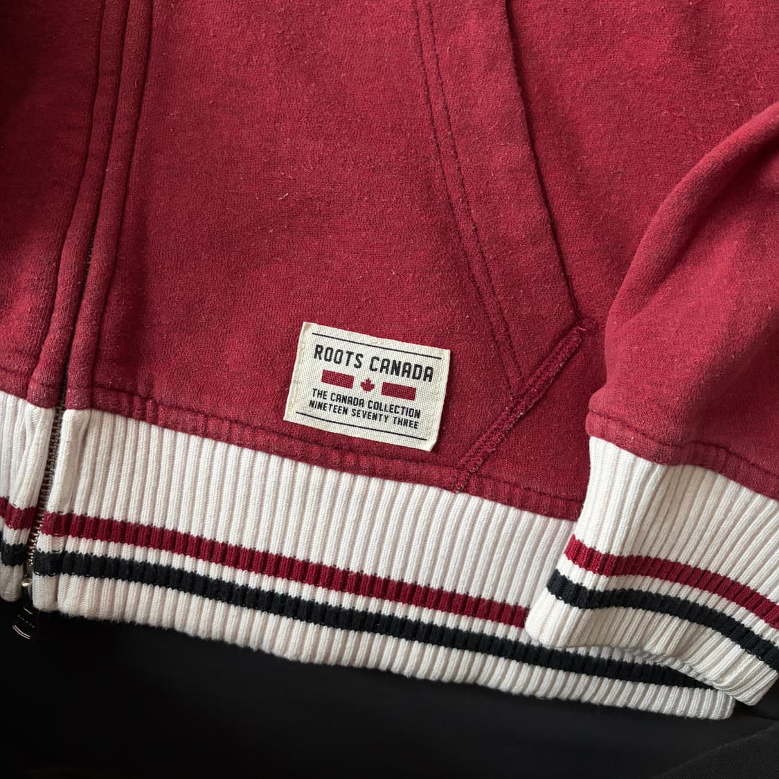 [Vintage] 빈티지 캐나다 후드집업 레드버건디 상품이미지4