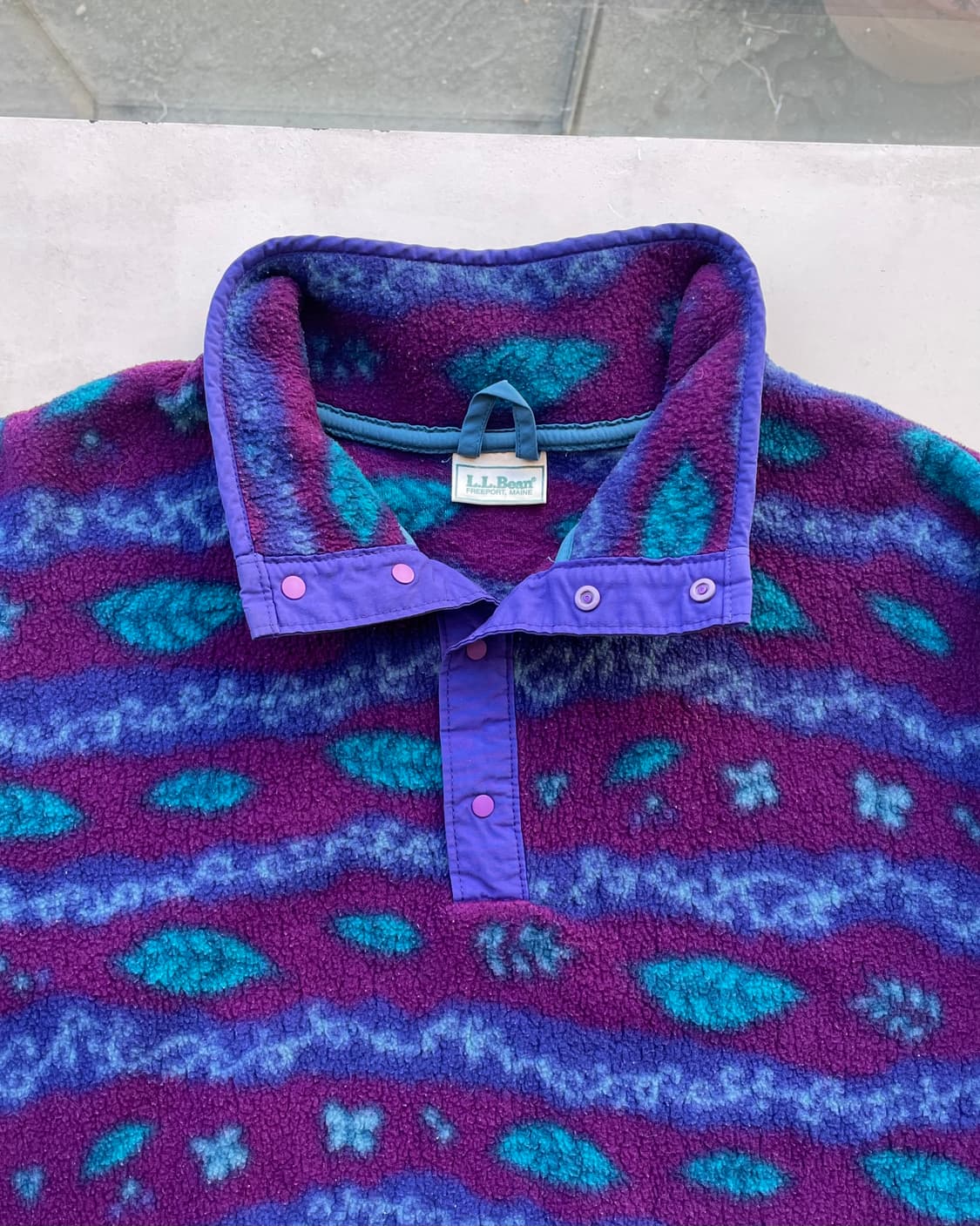 L.L. Bean pattern fleece snap-t 엘엘빈 스냅티 상품이미지5