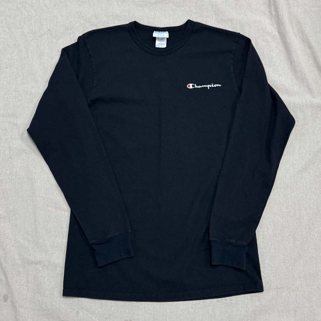 챔피온 자수 블랙 롱슬리브 L 상품이미지1