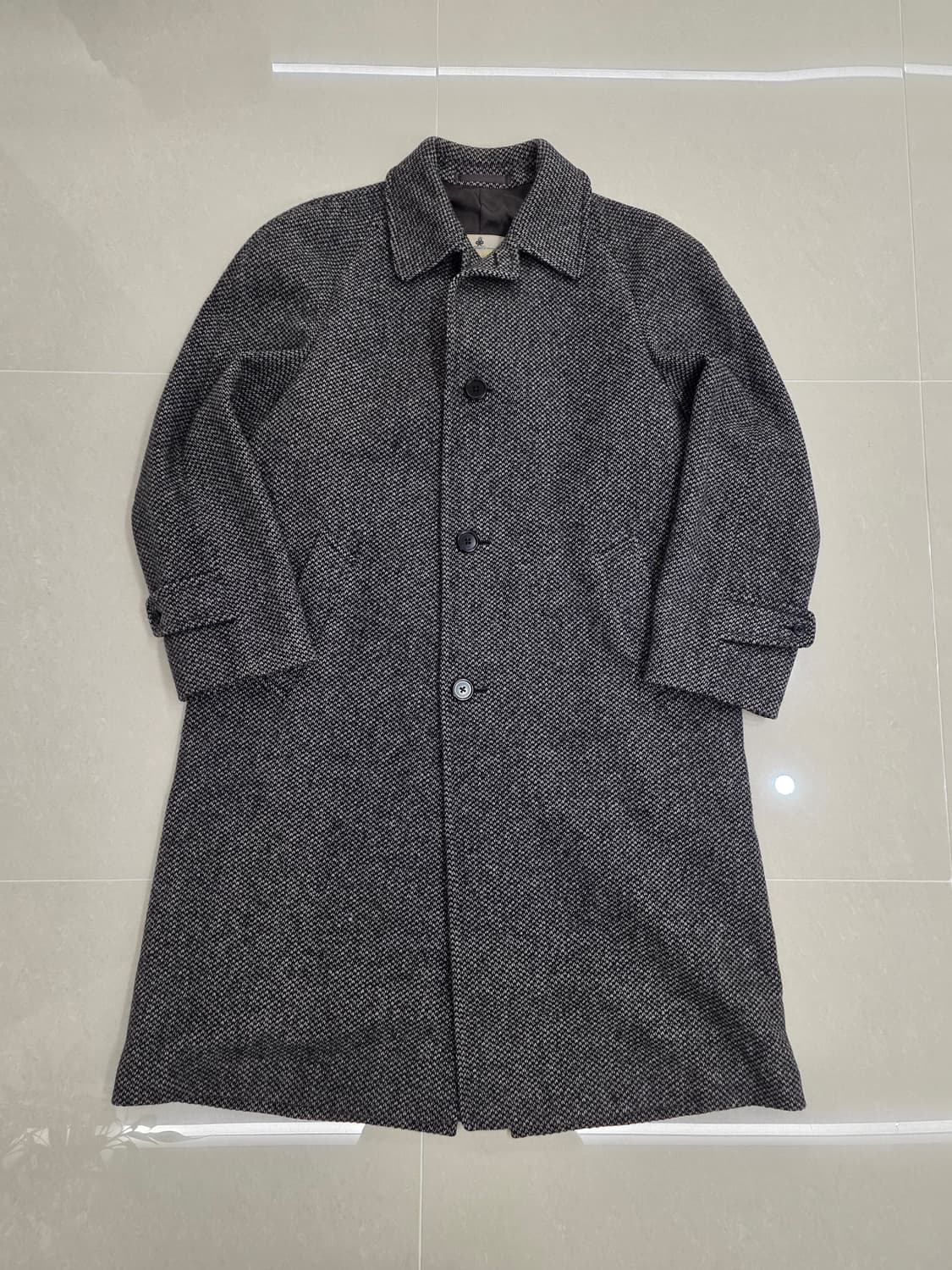 6-70s 아쿠아스큐텀 퓨어 램스울 코트 상품이미지1